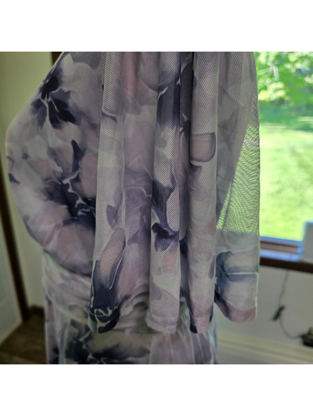BalticBorn Dress Purple Floral Flowy Maxi Long Large - Picture 5 of 8